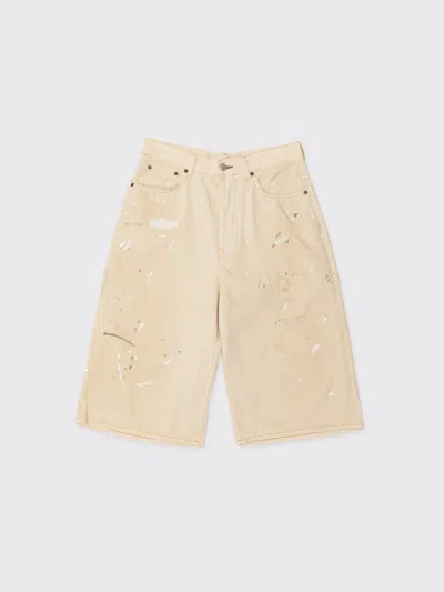 Acne Studios Distressed Denim Shorts In White