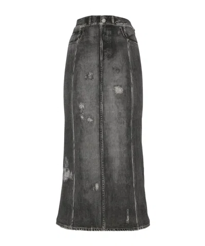 ACNE STUDIOS ACNE STUDIOS DISTRESSED DENIM SKIRT