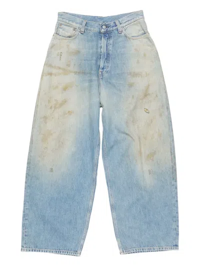Acne Studios Distressed-detail Jeans In Blue