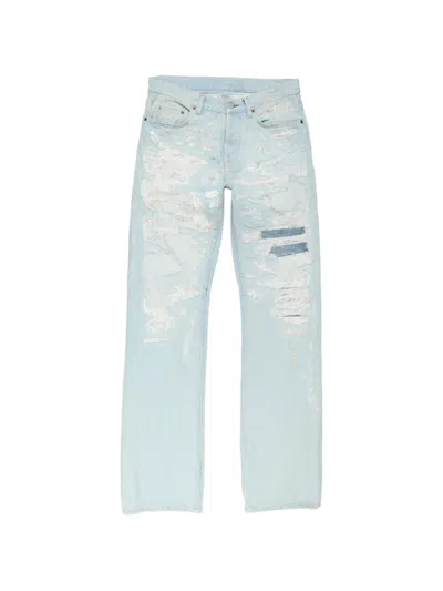 Acne Studios Distressed-details Jeans In Blue