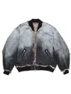 Acne Studios Distressed-effect Bomber Jacket In 黑色