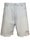 Acne Studios Distressed-effect Shorts In Blue