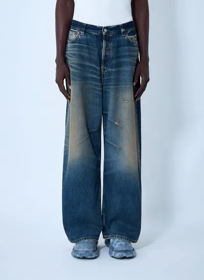 Acne Studios Indigo Super Baggy 2023m Jeans In 863 Mid Blue