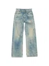 Acne Studios Distressed Denim Jeans In Blue