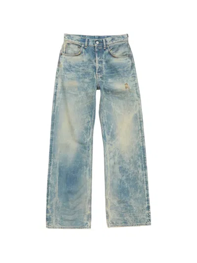Acne Studios Distressed Denim Jeans In Gray