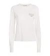 Acne Studios Logo-printed Distressed Cotton And Hemp-blend T-shirt In Ivory