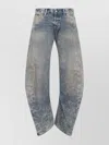 Acne Studios Distressed Low Waist Cotton Jeans