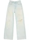 Acne Studios Distressed Relaxed-fit Jeans In Blue