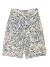 Acne Studios Loose Fit Denim Shorts In Blue