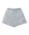 Acne Studios Distressed Shorts In Gray