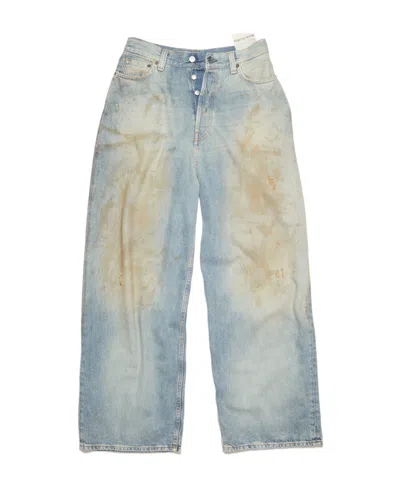 ACNE STUDIOS DISTRESSED WIDE-LEG JEANS