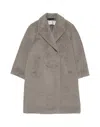 Acne Studios Double-breasted Wool-blend Coat In Brown