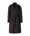 Acne Studios Belted Wool Coat In Black