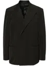 Acne Studios Double-breasted Blazer In Brown