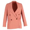 Acne Studios Double-breasted Blazer In Coral Wool