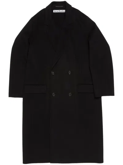 Acne Studios Double-breasted Coat In Black