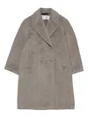 Acne Studios Double-breasted Wool-blend Coat In Gray