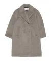 Acne Studios Double-breasted Wool-blend Coat In Gray