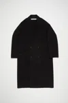 Acne Studios Dojack Double Wool Coat In Black