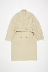 Acne Studios Felted Coat In Clay Beige