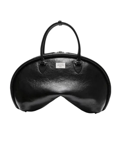 Acne Studios Double Handle Shoulder Bag In Black