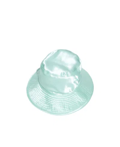 Acne Studios Double-sided Satin Fisherman's Hat In Blue