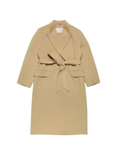 Acne Studios Double-breasted Belted Coat In Brown