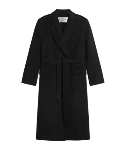 Acne Studios Double-breasted Coat In Black