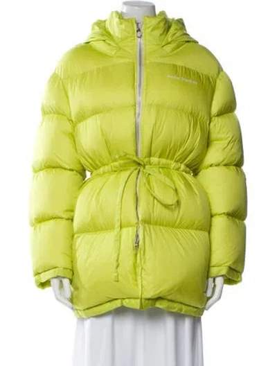 Pre-owned Acne Studios Down Coat In Yellow