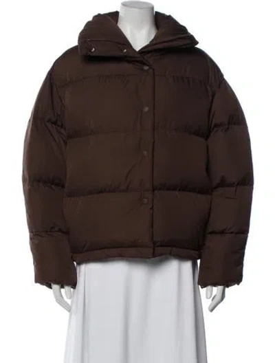 Pre-owned Acne Studios Down Jacket In Brown