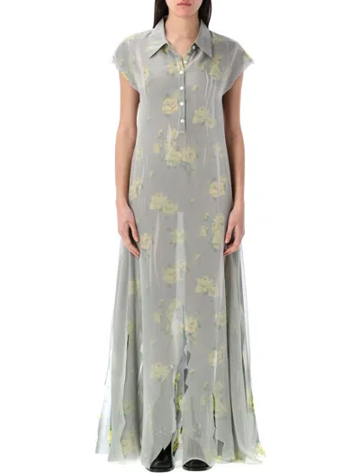 ACNE STUDIOS ACNE STUDIOS DRANEE ROSE PRINT LONG DRESS