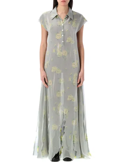 ACNE STUDIOS ACNE STUDIOS DRANEE ROSE PRINT LONG DRESS