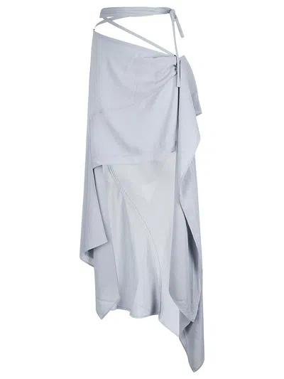 Acne Studios Draped Asymmetric Skirt In 228