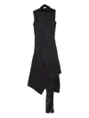 Acne Studios Draped Fringed Midi Dress