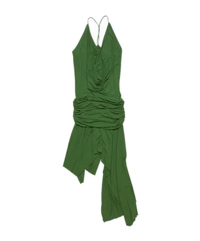 Acne Studios Women's Dikata Strap Dress In Green
