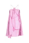 Acne Studios Draped Strapless Gown In Blushpink