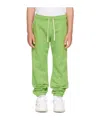 Acne Studios Kids Green Patch Sweatpants In Green
