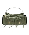 Acne Studios Drawstring Gathered Shoulder Bag In Green