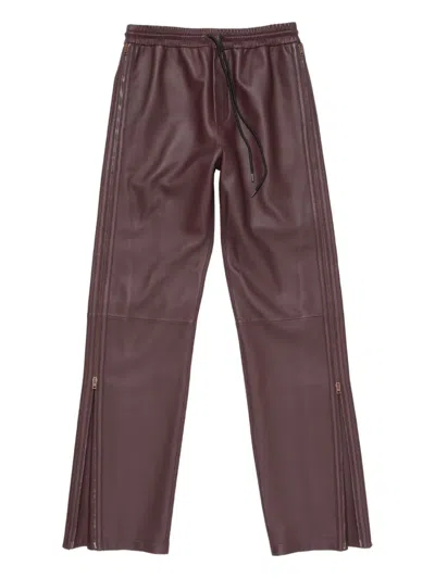 Acne Studios Drawstring Leather Trousers