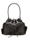 Acne Studios Drawstring Shoulder Bag In Brown