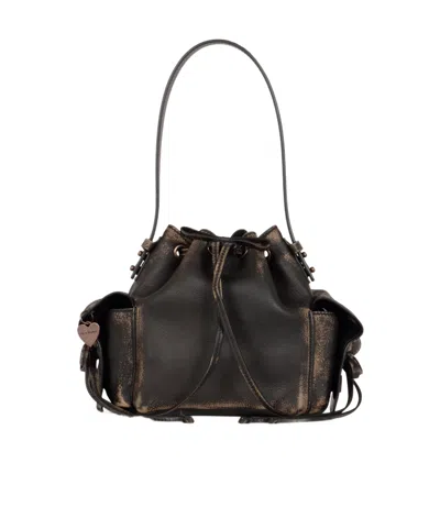 Acne Studios Drawstring Shoulder Bag In Multi
