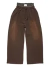 Acne Studios Drawstring Track Trousers In Brown