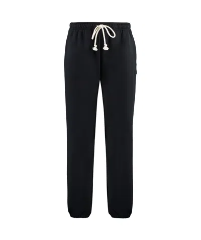 Acne Studios Drawstring-waist Cotton Track Pants In Black