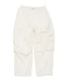 Acne Studios Drawstring Wide-leg Trousers In White