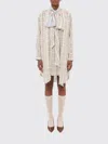 Acne Studios Check Tunic Dress In Multi