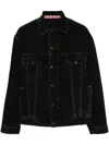 Acne Studios Drop-shoulder Denim Jacket In 黑色