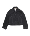Acne Studios Denim Jacket - Relaxed Cropped Fit In Black