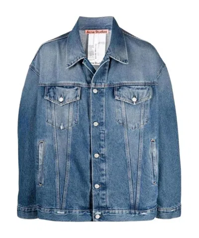 ACNE STUDIOS ACNE STUDIOS COLLARED BUTTON-UP DENIM JACKET