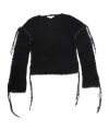 Acne Studios Lacing Knit Jumper In Black