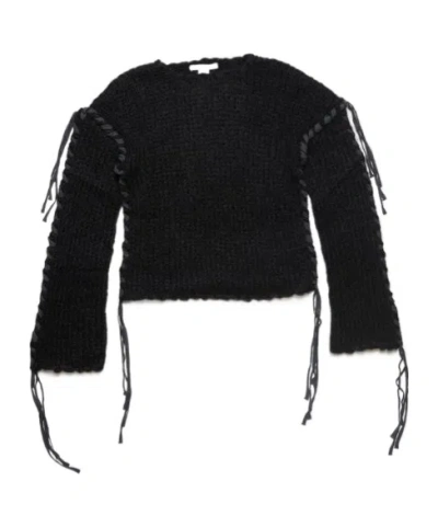 Acne Studios Women Wool Blend Crewneck Sweater In Black